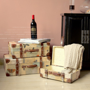 Nordic look markor home French village/Versailles/American classic leather travel case (set of 3)