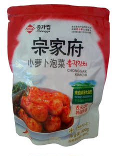 正宗韩国泡菜 宗家府小萝卜泡菜400g