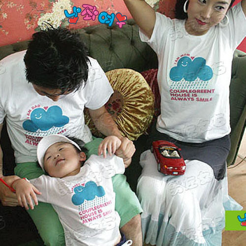 <em>童装</em>/童鞋/孕妇装亲子装韩国<em>男左女右</em>亲子装8
