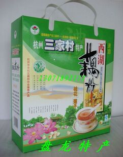  杭州三家村特产--禾莲牌莲园西湖藕粉桂花莲子(700g)*礼盒装