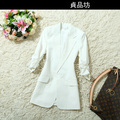 贞品坊2012早春新款 OL款 一粒扣七分袖修身小西装女外套S219@