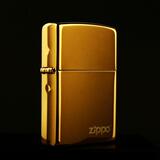 包邮 2012新品 原装正版 zippo打火机 煤油 金冰标志 免费刻字