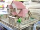 四联3D仿真木制拼整玩具AH04草皮大屋