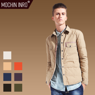  MOCHIN INRO秋冬清仓男士修身羽绒服 韩版薄款衬衫羽绒服外套男潮