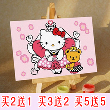铭品折扣2012新款可爱卡通 亲子游戏首选 数字油画,买2送1
