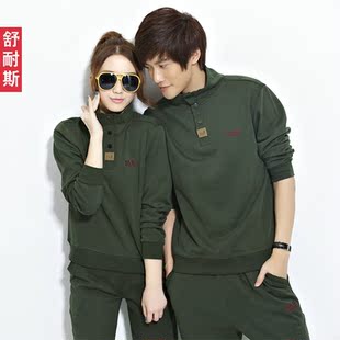  Sounas 专柜正品 春季棉质情侣运动套装 男女款高档运动服装 团购