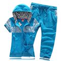2012春秋季爆款 adidas/阿迪达斯 经典运动休闲套装女运动服
