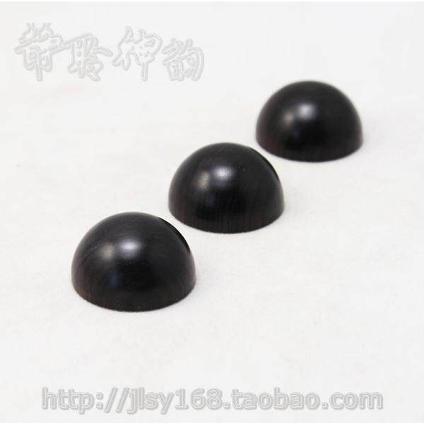 顶级黑檀木圆头音箱避震脚钉 23mm 小号 (自粘型）
