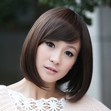 卡琦诺女士假发短发女 bobo头蓬松梨花头圆脸 方脸修脸短假发包邮