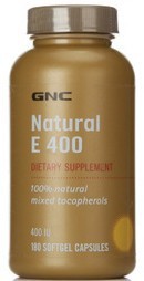  两瓶包邮 美国GNC纯天然维生素E/VE400IU-180粒正品 抗衰老 养颜