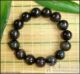 天然黑曜石男士手链 颗颗双彩虹眼