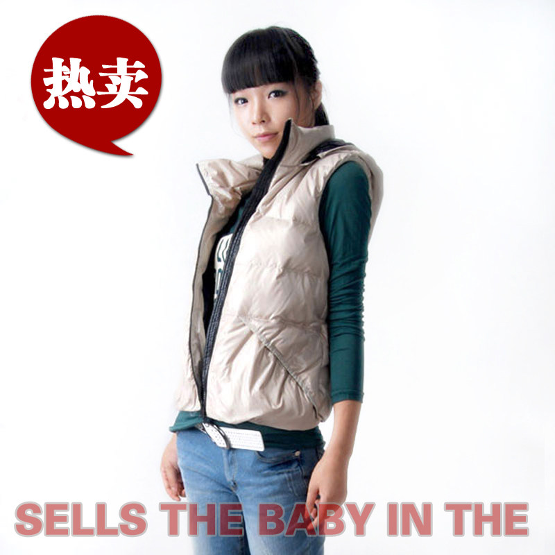 秒杀<em>白</em>鸭绒加厚不钻毛特价促销修身<em>带帽羽绒马</em>