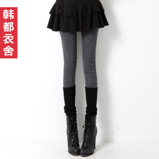  韩都衣舍旗舰店正品牌女装春装新款修身拼接显瘦打底裤女裤子