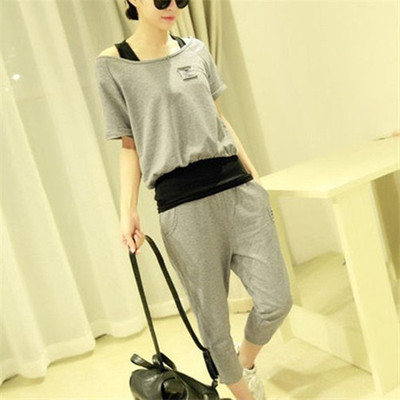 三件套女装薄款运动服女夏装2014新款韩版时