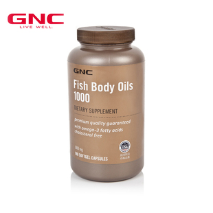  GNC/健安喜 深海鱼油软胶囊（1000mg）180粒/瓶