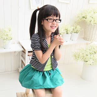  【百元四件】新款女童夏季荷叶边儿童超短裙半身裙 11100223