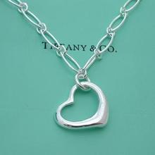 Auténtica plata de Tiffany Tiffany corazón collar de grandes artículos de moda caliente