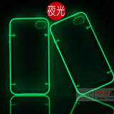 原装正品wissun苹果 iphone 4 夜光透明外壳 iphone4s手机壳