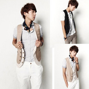  马甲 男 韩版 春秋冬休闲 男士马甲新款 马夹 男装西装马甲