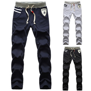  已质检 夏装必备男裤 男装日韩版修身运动裤男士休闲长裤卫裤男裤