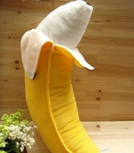 创意家居可爱香蕉型抱枕靠枕娃娃玩具创意生日礼物搞怪礼物礼品