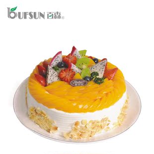  金玉满堂蛋糕节日生日水果蛋糕预订包邮配送贺卡广州同城送货上门