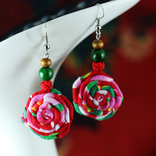 民族饰品原创设计耳环...