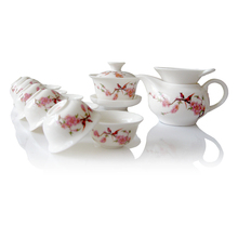 【淘金币】 13头功夫茶具套装 景德镇陶瓷 茶具 水点桃花