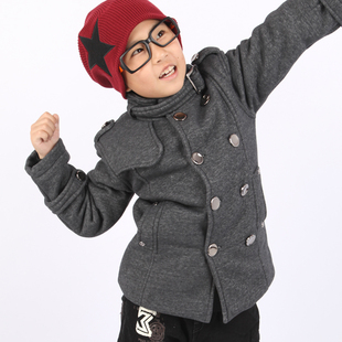  私房猫  秋冬 童装 男童 儿童 大衣 棉衣 棉服 外套 加绒加厚
