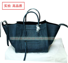 火爆Luggage原版皮幻影包赛琳家女包蝙蝠包笑脸包鳄鱼纹 多色现货