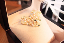 Chanel pendientes de la perla exquisita fragancia del mijo pequeño salvaje y pendientes de perlas pendientes de perlas pendientes LOGOTIPO mujeres