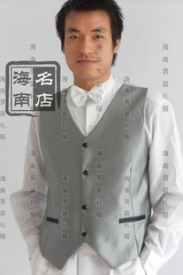  海南男装 男式礼服马甲 影楼拍照用礼服马甲 西服马甲 主持歌手