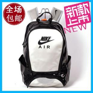  包邮/耐克新款亮面拼色时尚男式双肩包背包休闲书包运动包潮包