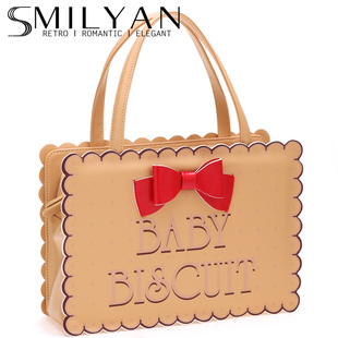  SMILYAN 日系vivi可爱饼干包春季潮新款小清新单肩斜跨女包邮