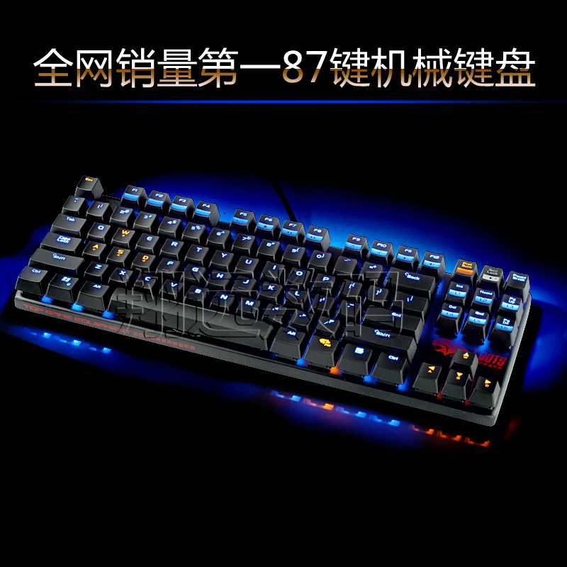 No red backlit keyboard Darfur excellent gaming machine mechanic cherry black shaft /Tea /red axis /green axis 87
