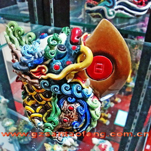 交趾陶龙生九子/佛山民间手工艺/玄关镇宅/收藏赠品/风水物摆件在类目 特色手工艺, 其他特色工艺品中 - 来自Buy2taobao.com提供专业的淘宝代购服务