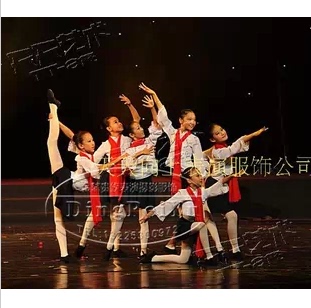 六一中小学生演出服装 舞蹈服装 表演服装 《红