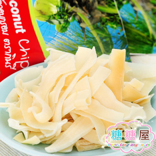  糖糖屋零食特产浓香烤椰片/椰子片香脆唇齿留香低糖不胖40g年货