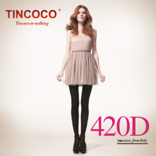 3周年满200减80 TINCOCO 瘦腿袜 420D 静脉曲张袜 连裤袜 正品