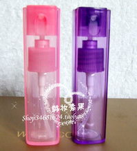 Spray frasco de perfume 10ML doble empaque-embalaje botella de spray de color rosa / púrpura