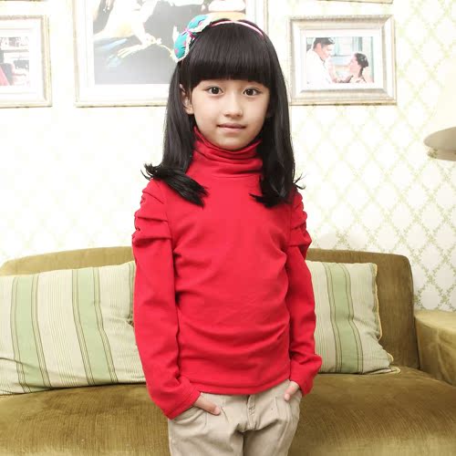 女童长袖T恤打底衫...