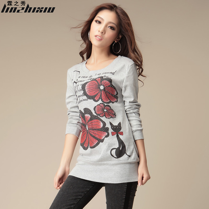 韩版时尚花朵印花...