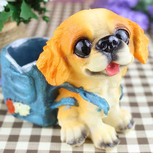 创意实用狗笔筒摆件...