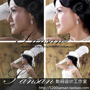 ☆婚纱照精修片瘦脸瘦身瘦腿皮肤美化☆ 全套修片处理 PS照片处理