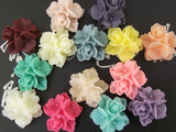zakka优质进口树脂花、DIY手工饰品配件 戒指胸花材料贴钻 可批发