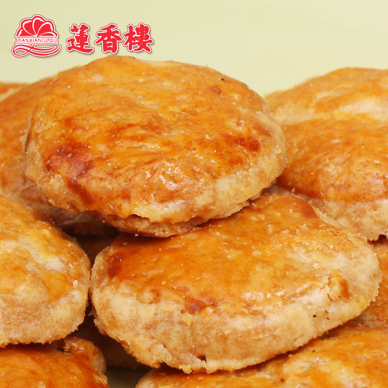 广州莲香楼老字号鸡仔饼 广东特产美食小吃 地方糕点零食茶点心