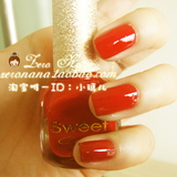 小辣椒原购店!Sweet Color 环保指甲油 经典火红~正红经典 现货