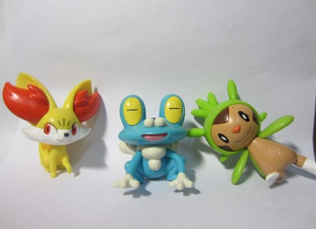 物小精灵口袋妖怪 神奇宝贝XY主角 泡沫蛙 火耳