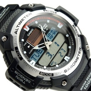  特价 正品卡西欧运动手表 双显电子登山男表SGW-400H-1B/1B2