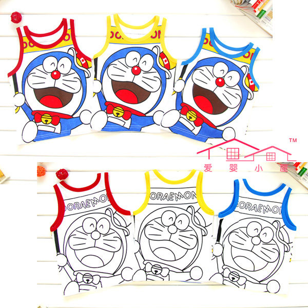 爱婴小屋新款夏装 卡通印花图案儿童运动背心 宝宝无袖T恤EY810